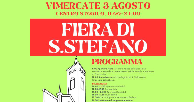 FIERA DI SANTO STEFANO VIMERCATE 2024