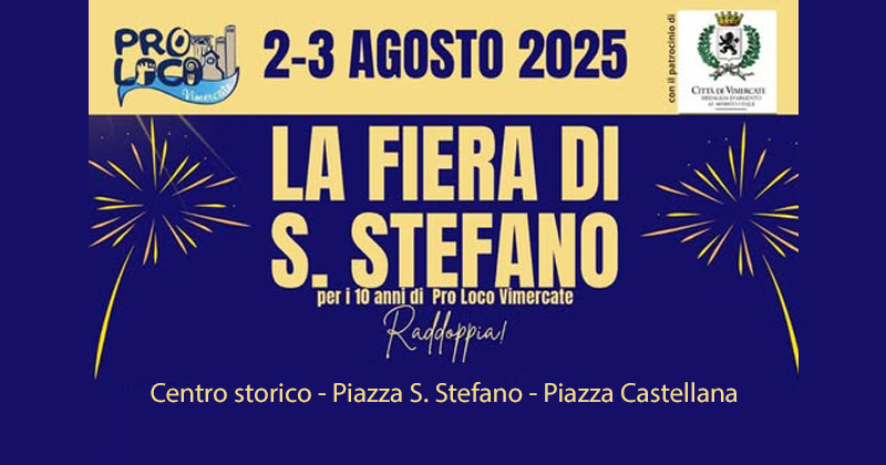 FIERA DI SANTO STEFANO VIMERCATE 2025